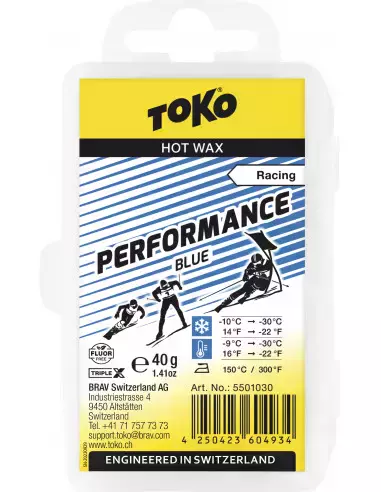 Smar narciarski Performance Hot Wax blue 40g Toko
