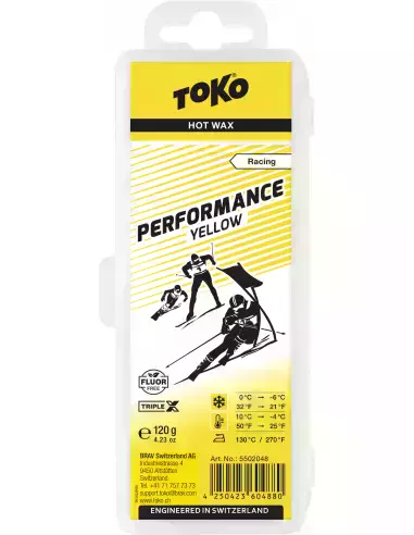Smar narciarski Performance Hot Wax yellow 120g Toko - triple X