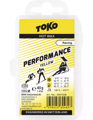 Smar narciarski Performance Hot Wax yellow 40g Toko - triple X