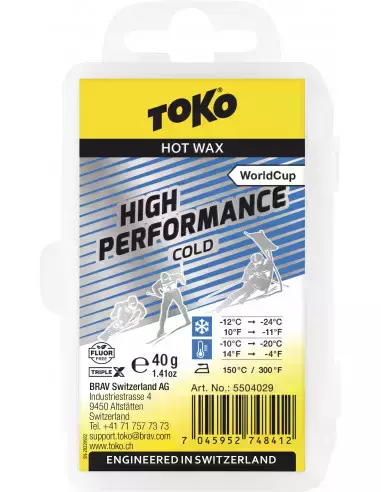 Smar narciarski High Performance Hot Wax cold 40g Toko