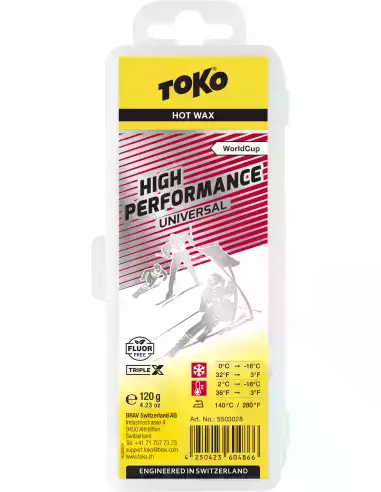 Smar narciarski High Performance Hot Wax universal 120g Toko - triple X