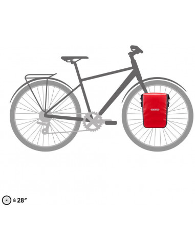 Sakwy rowerowe Ortlieb Sport-Roller Core czerwone 14,5l