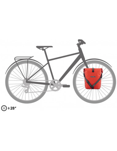 Sakwa rowerowa Ortlieb Sport-Roller Plus Salsa-dark chili 14.5l