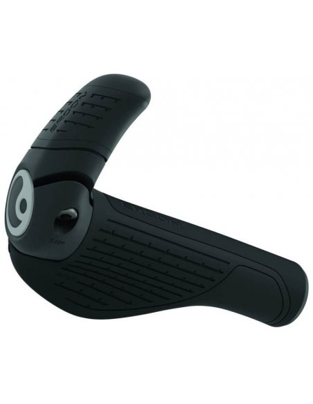 Chwyt rowerowy Ergon GP2 Evo S z ergonomicznym podparciem dłoni i rogami, widok tylny produktu