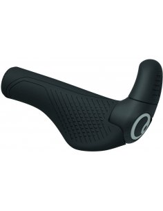 Chwyt rowerowy Ergon GP2 Evo S z ergonomicznym podparciem dłoni i rogami, widok boczny produktu