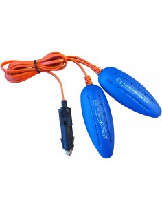 Suszarka do butów SB-4 ElektroWarm 12V do auta, niebieska wkłady, przewód z wtyczką zapalniczki i adapter