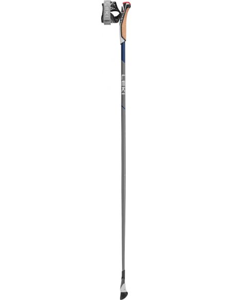 Kije Nordic Walking Smart Flash blue Leki pokazany w całości w pionie
